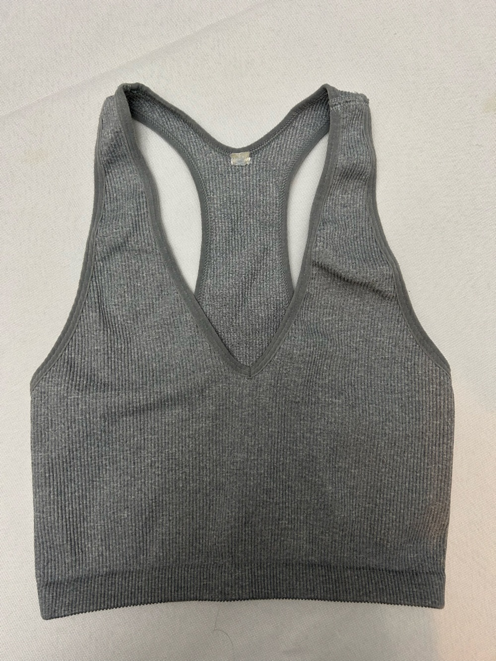 Free People Movement Ribbed Gray Tank Top size XS/S